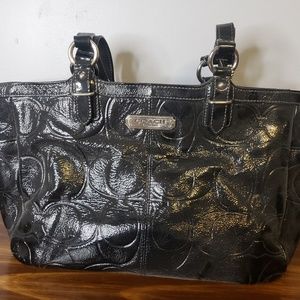 Coach Gallery Style Patent Leather Black Purse